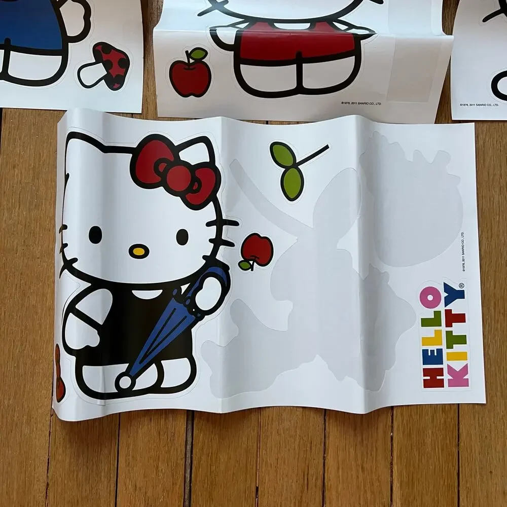 Hello Kitty‎ Large Vinyl Wall Decal Sticker Sheets Sanrio Retro 2011 9